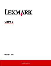 Lexmark Optra S 1255 Manual De Instrucciones