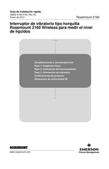 Emerson Rosemount 2160 Guía De Instalación Rápida