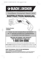 Black and Decker CHS6000 Manual De Instrucciones