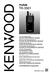 Kenwood TK-3501E Guía De Referencia Rápida