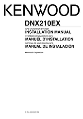 Kenwood DNX210EX Manual De Instalación