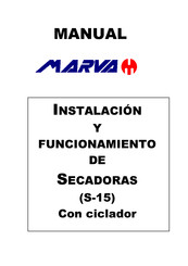 MARVA S-15 Instalación Y Funcionamiento