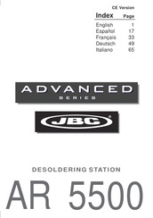 jbc ADVANCED AR 5500 Manual Del Usuario