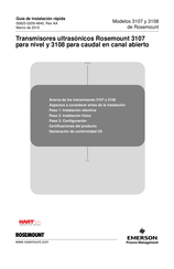 Emerson Rosemount 3107 Guía De Instalación Rápida