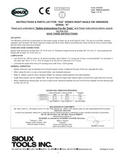 SIOUX 1DA Series Instrucciones Y Lista De Partes Ilustradas