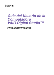 Sony VAIO Digital Studio PCV-RX55M Guia Del Usuario