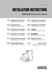 Volvo Penta NMEA2000 Instrucciones De Montaje