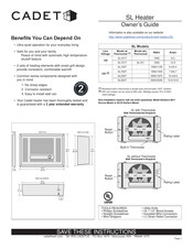 Cadet SL Serie Guía Para El Propietario