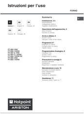 Hotpoint Ariston FT 850.1/HA Manual De Instrucciones
