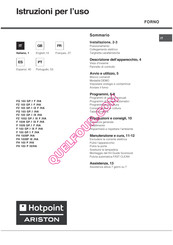 Hotpoint Ariston FZ 1032 GP.1 IX F/HA Manual De Instrucciones