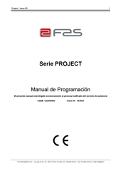 FAS PROJECT Serie Manual De Programación