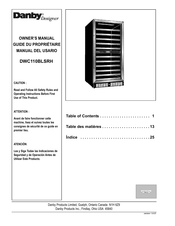 Danby Designer DWC110BLSRH Manual Del Usario