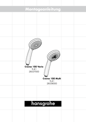 Hansgrohe Croma 100 Multi 28538000 Instrucciones De Montaje
