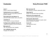 Sony Ericsson T230 Manual Del Usuario