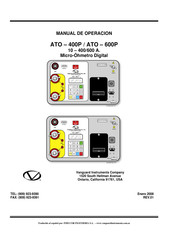 Vanguard Instruments Company ATO-600P Manual De Operación