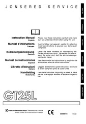 Jonsered GT25L Manual De Instrucciones