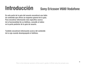 Sony Ericsson V600 Manual Del Usuario