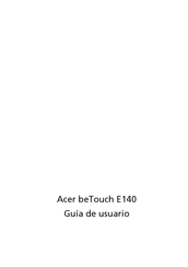 Acer beTouch E140 Guía De Usuario