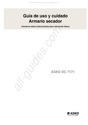 Asko DC 7171 Guía De Uso Y Cuidado