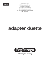 Peg-Perego adapter duette Instrucciones De Uso