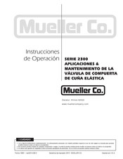 MUELLER CO. 2300 Serie Instrucciones De Operación