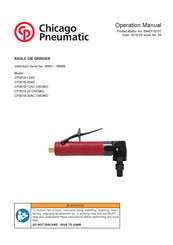 Chicago Pneumatic CP3019-12AC Operación Manual