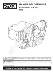 Ryobi P610 Manual Del Operador