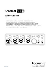 Focusrite Scarlett 18i8 Guía De Usuario