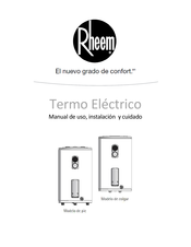 Rheem TEPCH055L Manual De Uso, Instalación  Y Cuidado