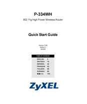 Zyxel P-334WH Manual Del Usuario