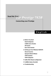 Zyxel Prestige 782R Guia De Inicio Rapido