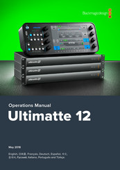 Blackmagic Design Ultimatte 12 Manual De Instrucciones