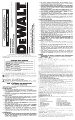 DeWalt D25303DH Manual De Instrucciones