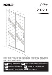 Kohler Jacob Delafon Torsion E88C110L-GA Manual De Instrucciones