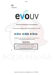 Evolution Aqua evo110 Manual De Instalación Y Funcionamiento