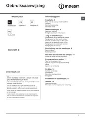 Indesit IDCE G45 B Manual Del Usuario