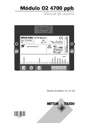 Mettler Toledo O2 4700 ppb Manual De Usuario