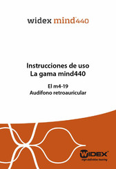 Widex m4-19 Instrucciones De Uso