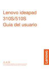 Lenovo ideapad 510S Guia Del Usuario