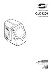 Hach QbD1200 AutoSampler Manual Del Usuario