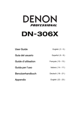 Denon Professional DN-306X Guía Del Usario