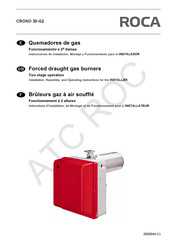 Roca CRONO 30-G2 Instrucciones De Instalación, Montaje Y Funcionamiento Para El Instalador