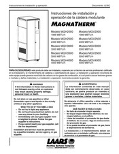 Bradford White LAARS MAGNATHERM MGV2500 Instrucciones De Instalación Y  Operación