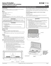 Eaton CROUSE-HINDS Champ FMVA20L Información De Instalación Y Mantenimiento