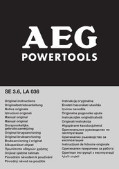 Aeg SE 3.6 Manual Original