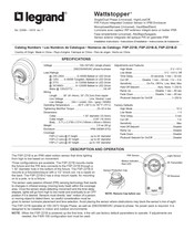 LEGRAND Wattstopper FSP-221B-S Instrucciones De Instalación