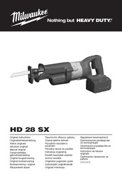 Milwaukee HD 28 SX Manual Original