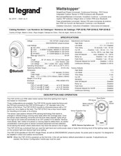 LEGRAND Wattstopper FSP-321B-S Instrucciones De Instalación