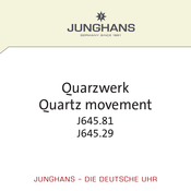 Junghans J645.81 Manual Del Usuario