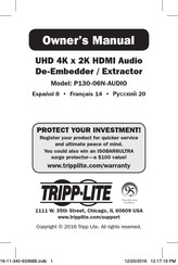 Tripp-Lite P130-06N-AUDIO Manual Del Propietário